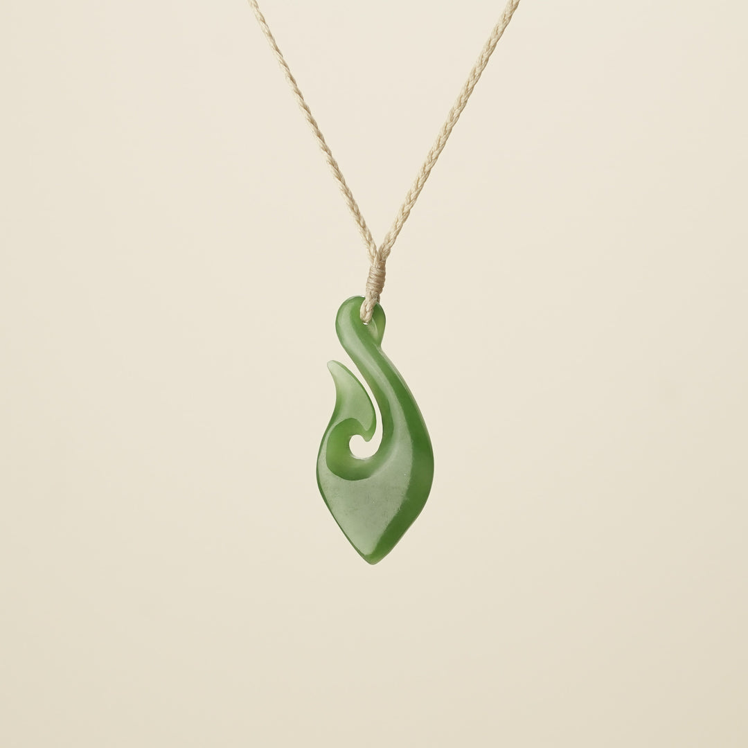 Hei Matau Greenstone Medium