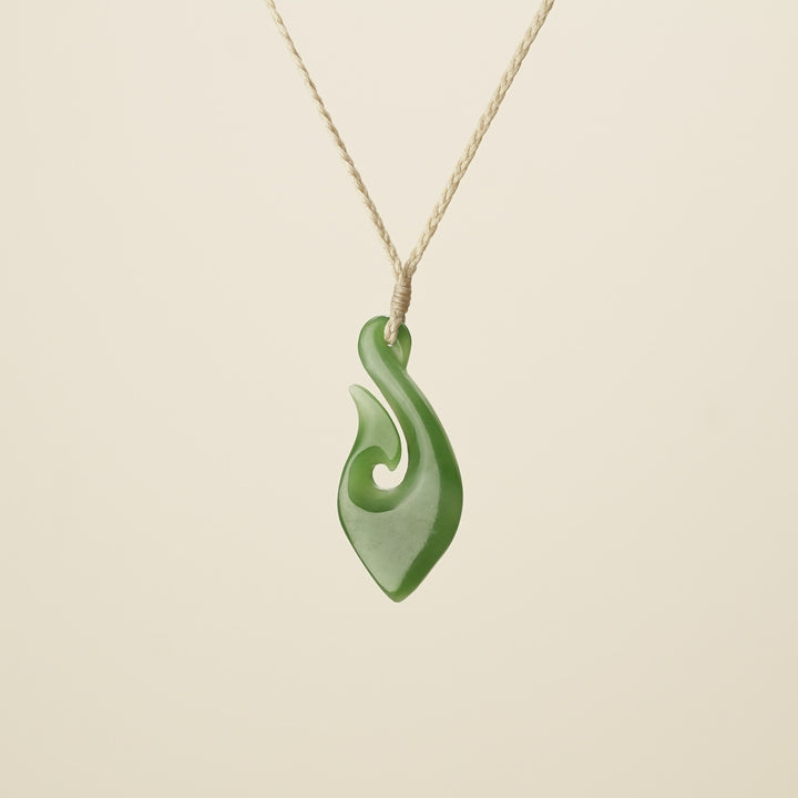 Hei Matau Greenstone Medium