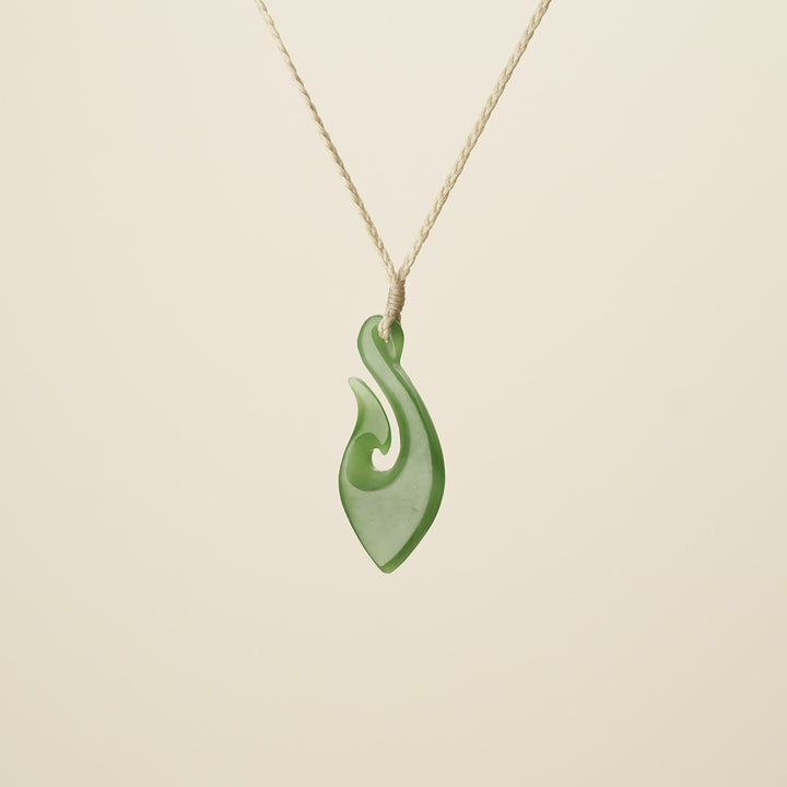 Hei Matau Greenstone Medium