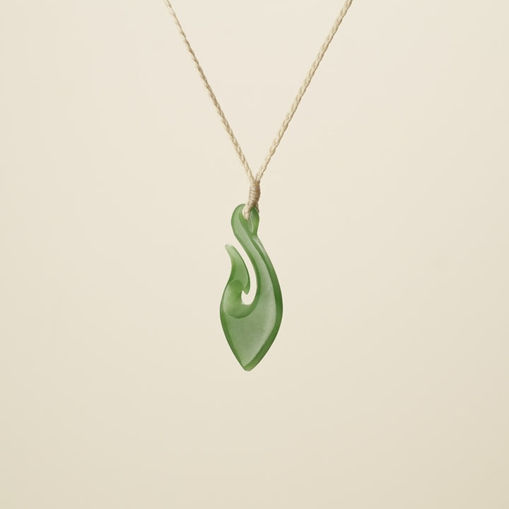 Hei Matau Greenstone Medium