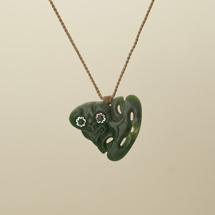 Hei Tiki Pounamu Matte Medium Pendant