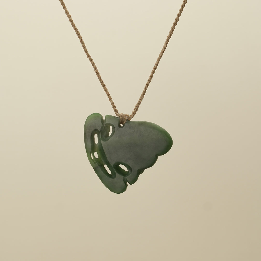 Hei Tiki Pounamu Matte Medium Pendant