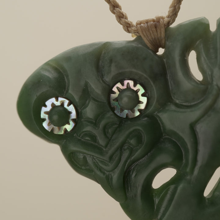Hei Tiki Pounamu Matte Medium Pendant