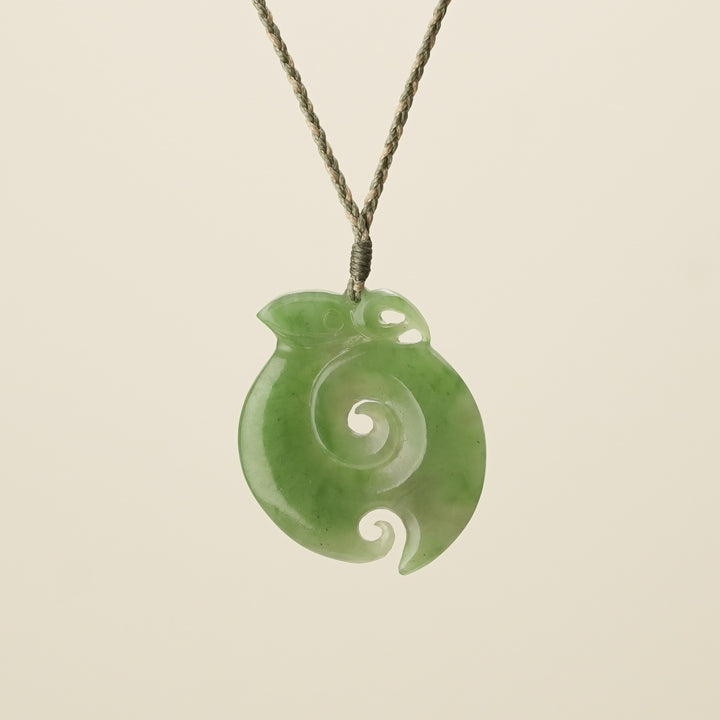 Manaia Koru Pounamu – Large Pendant