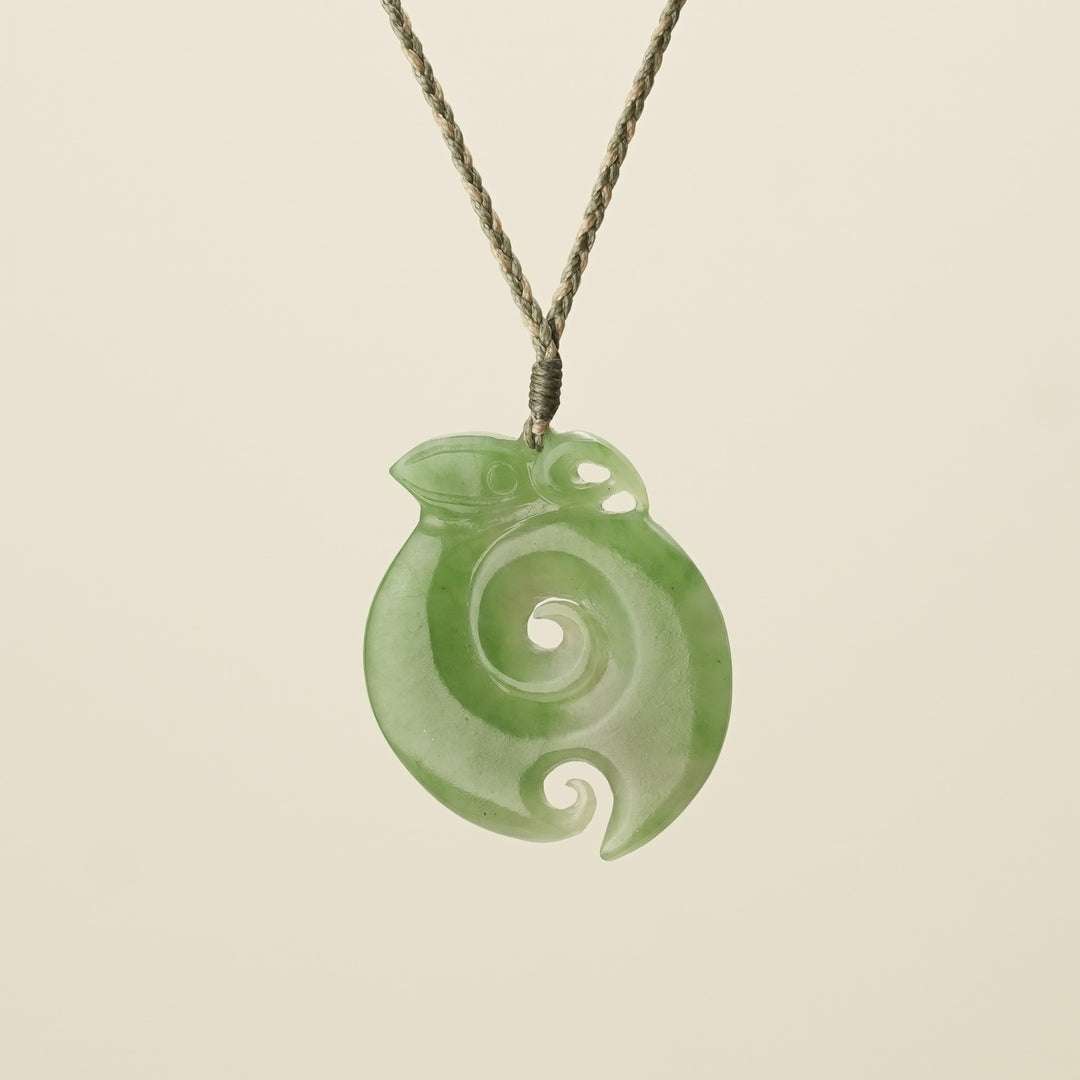 Manaia Koru Pounamu – Large Pendant