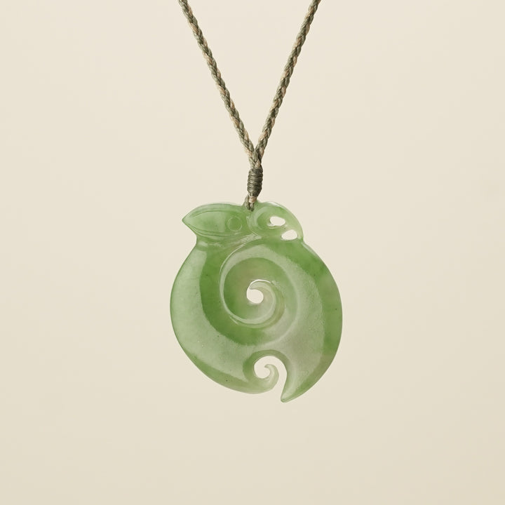Manaia Koru Pounamu – Large Pendant