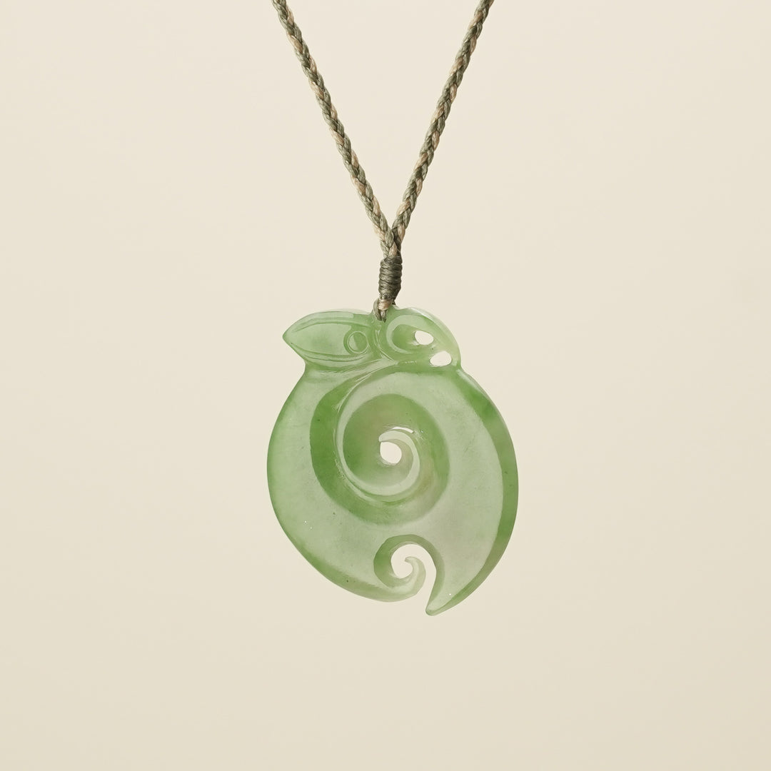 Manaia Koru Pounamu – Large Pendant