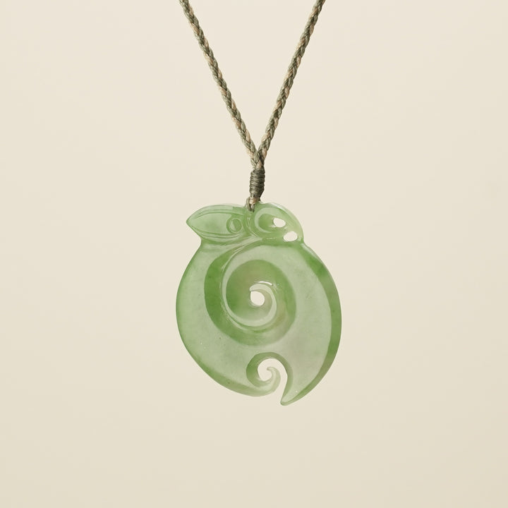 Manaia Koru Pounamu – Large Pendant