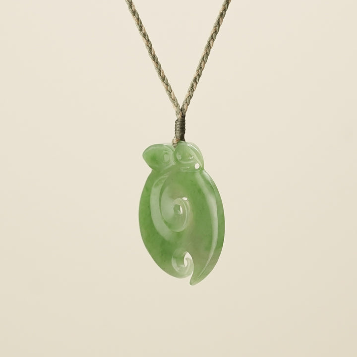 Manaia Koru Pounamu – Large Pendant