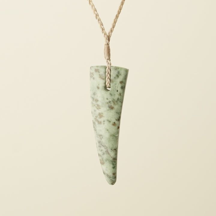 Niho Tooth Inanga Pounamu Large Pendant
