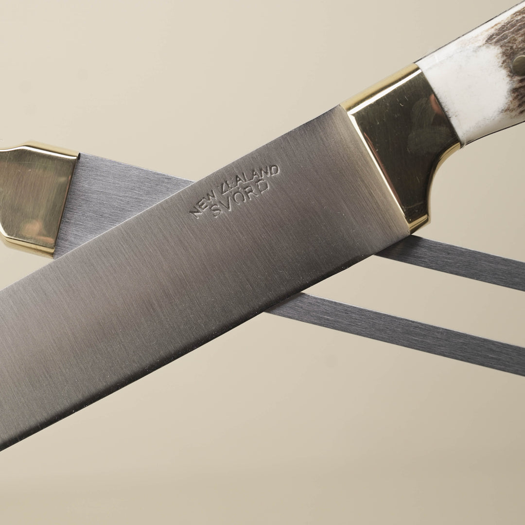 Svord Carving Set: Knife & Fork NZ Stag Antler