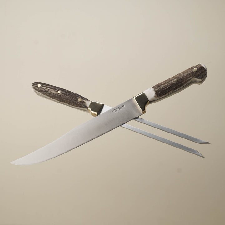 Svord Carving Set: Knife & Fork NZ Stag Antler