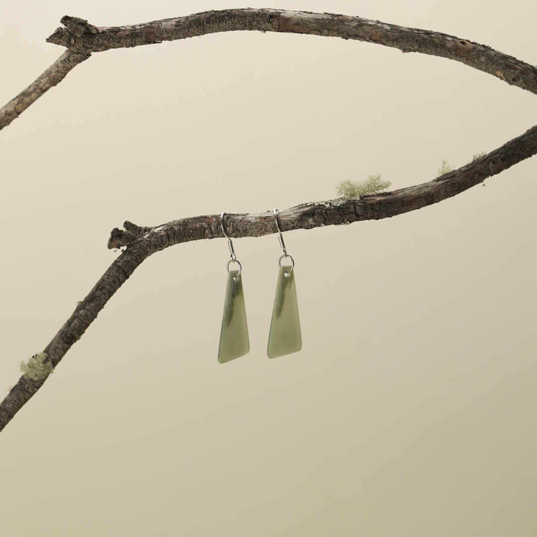 Inanga Pounamu Drop Earrings