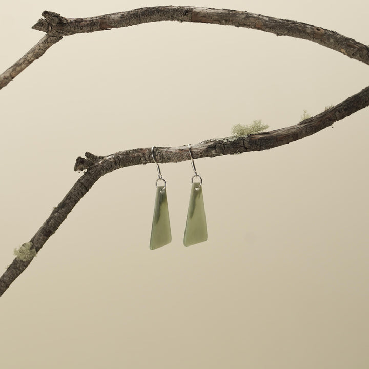 Inanga Pounamu Drop Earrings