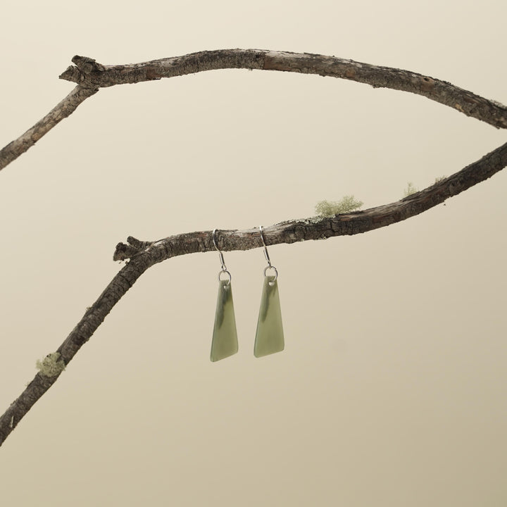 Inanga Pounamu Drop Earrings