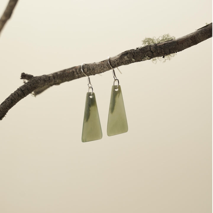 Inanga Pounamu Drop Earrings
