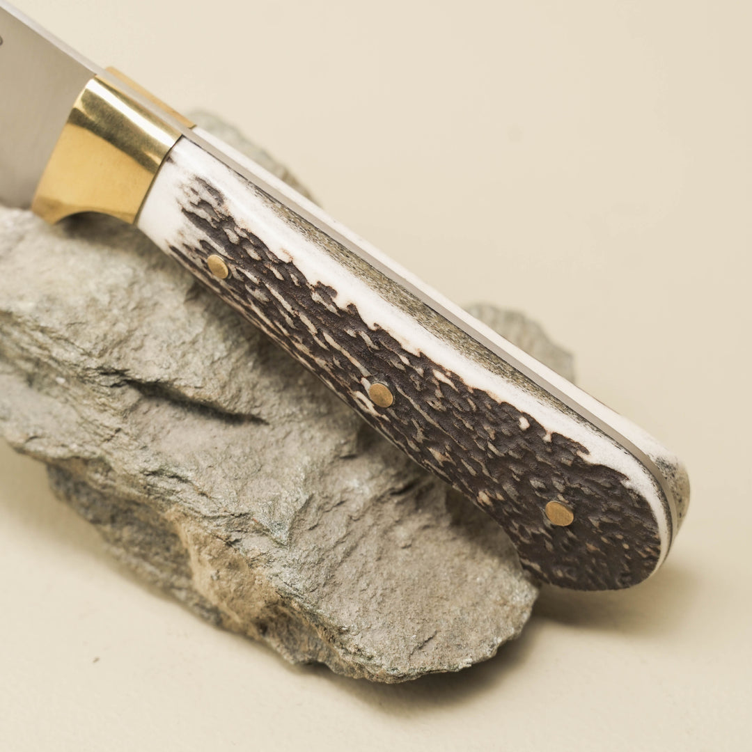French Chef Knife NZ Stag Antler Handle 6½″
