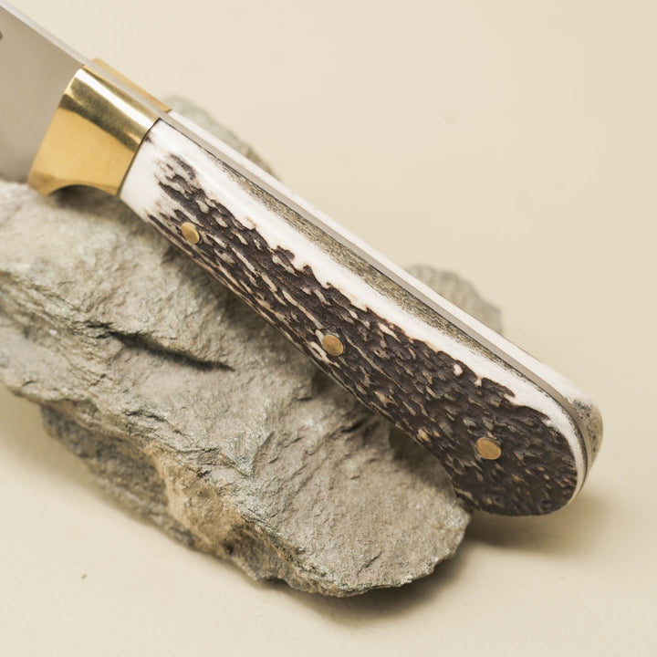French Chef Knife NZ Stag Antler Handle 6½″