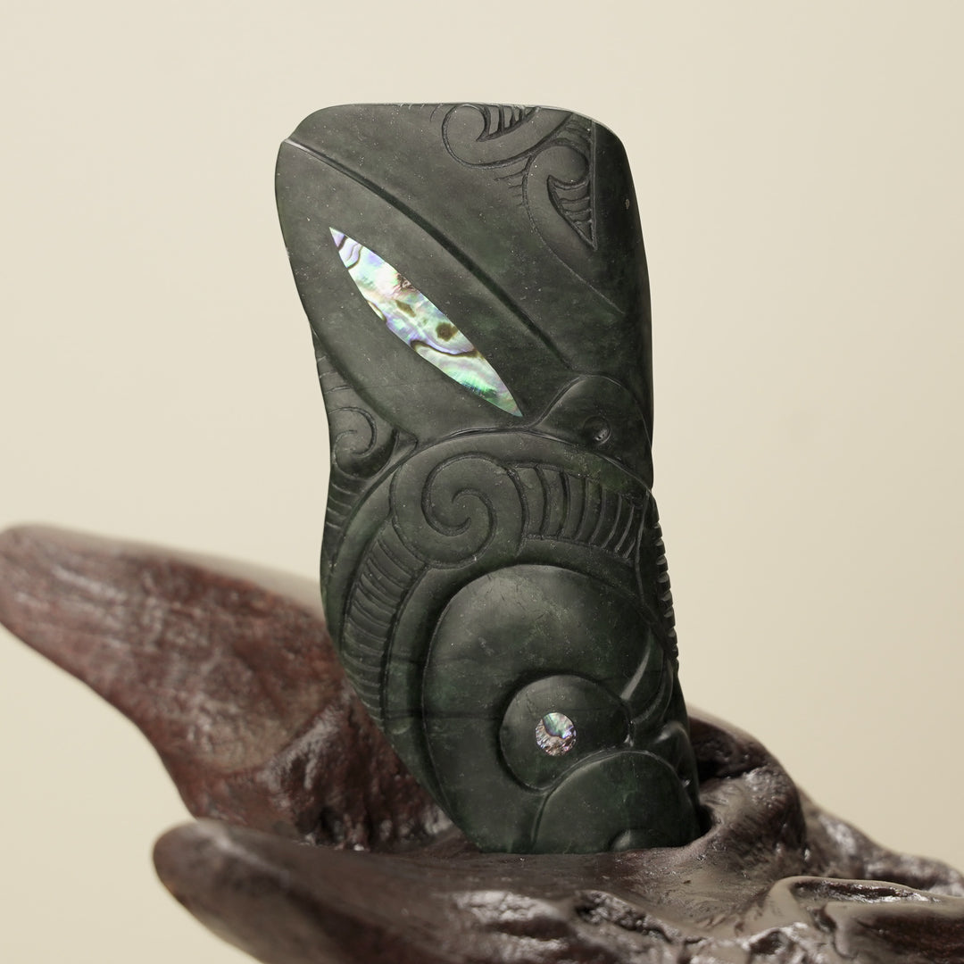 Wheku Manaia Pounamu Sculpture – Mana & Guardianship