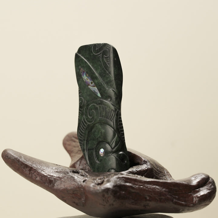 Wheku Manaia Pounamu Sculpture – Mana & Guardianship