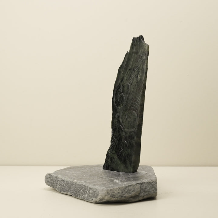 Huruwhenua Pounamu Fern Sculpture – New Beginnings