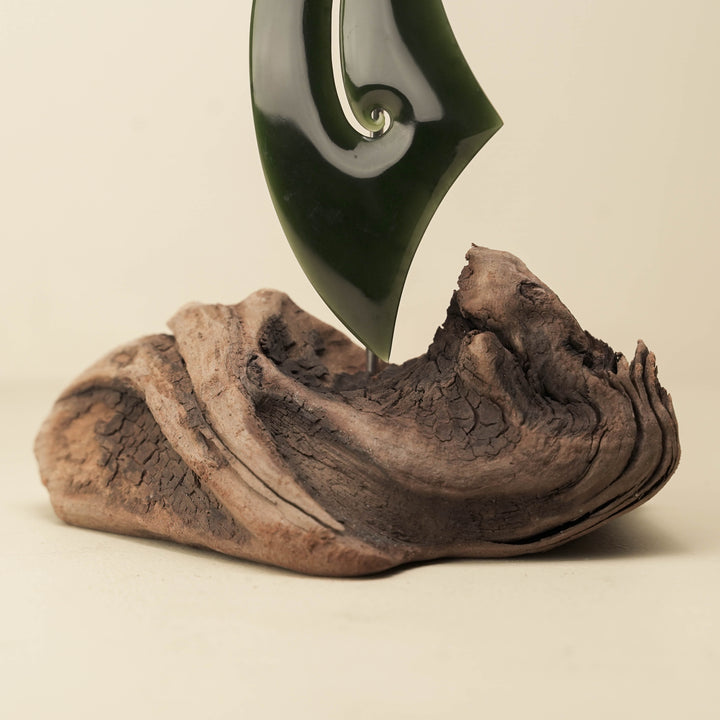 Hei Matau Sculpture Kawakawa Pounamu