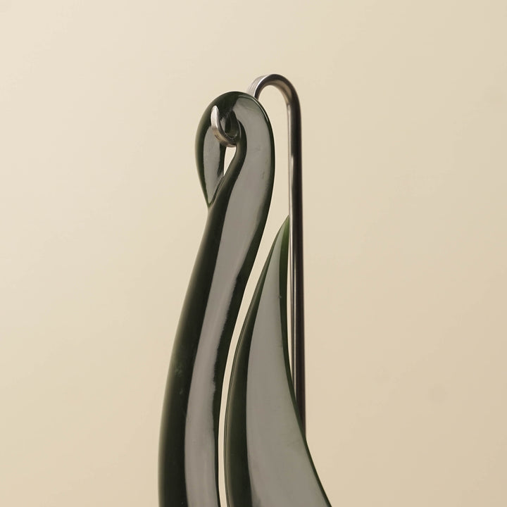 Hei Matau Sculpture Kawakawa Pounamu