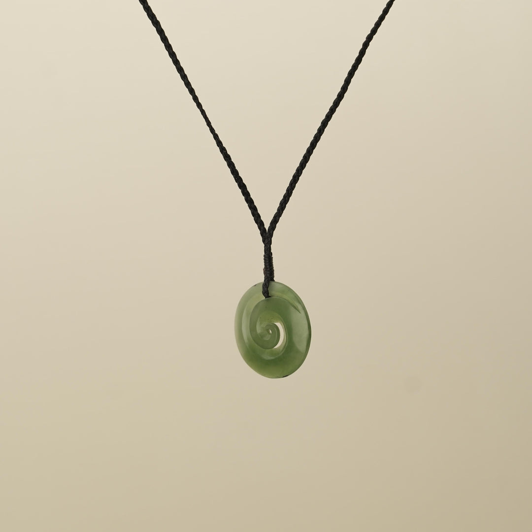 Inanga Small/Medium Koru Pounamu Pendant