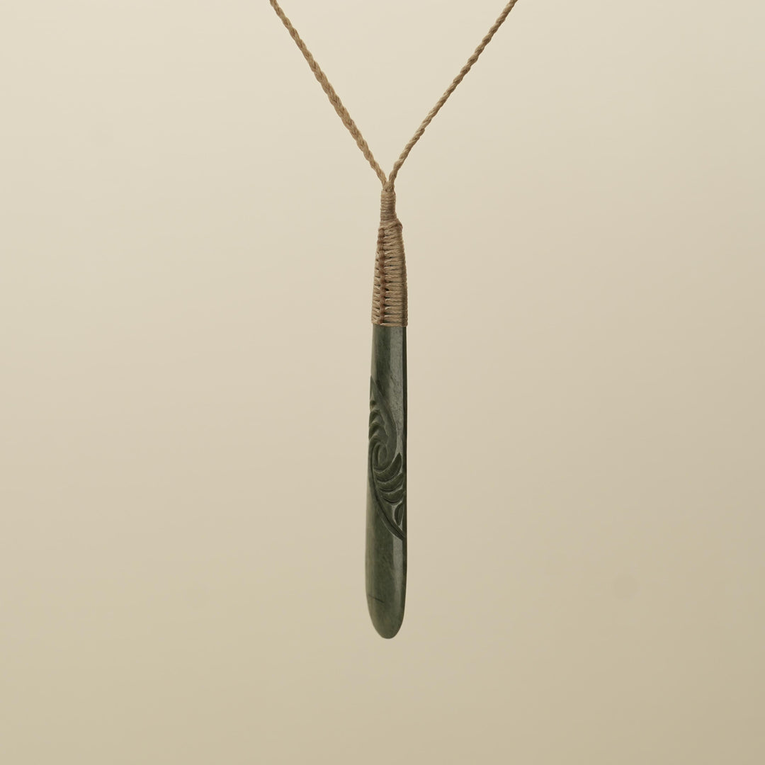 Roimata Whakarei Large Pounamu Pendant