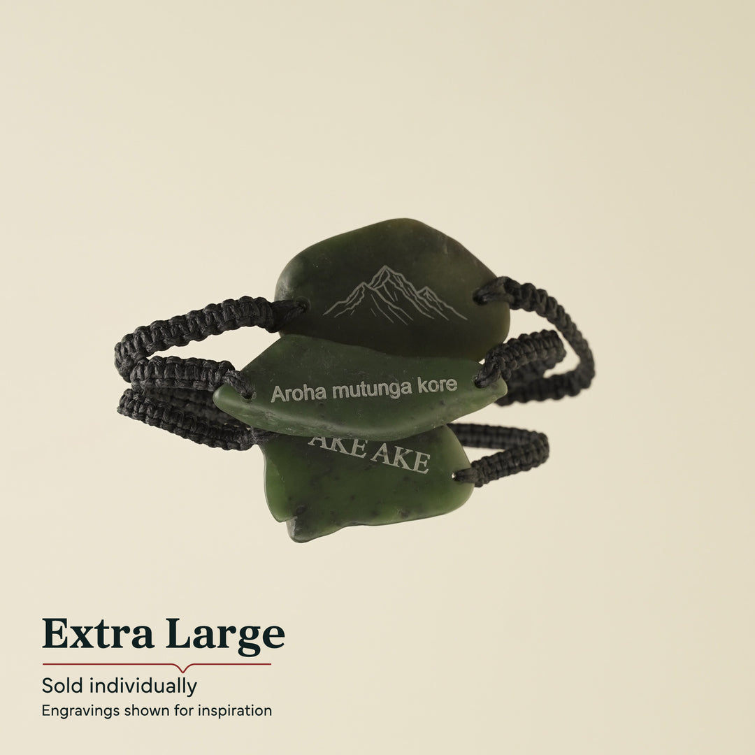 Engraved Greenstone Bracelet