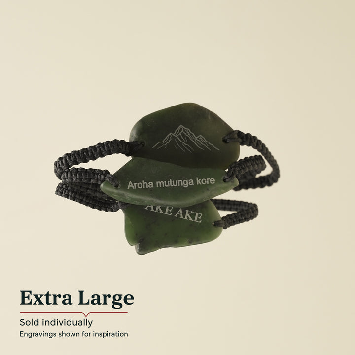 Engraved Greenstone Bracelet