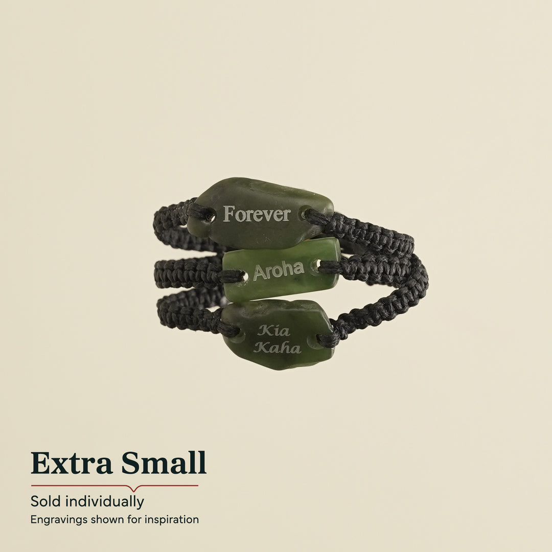 Engraved Greenstone Bracelet
