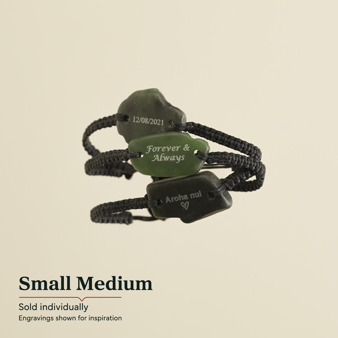 Engraved Greenstone Bracelet