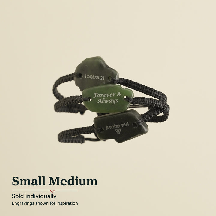Engraved Greenstone Bracelet