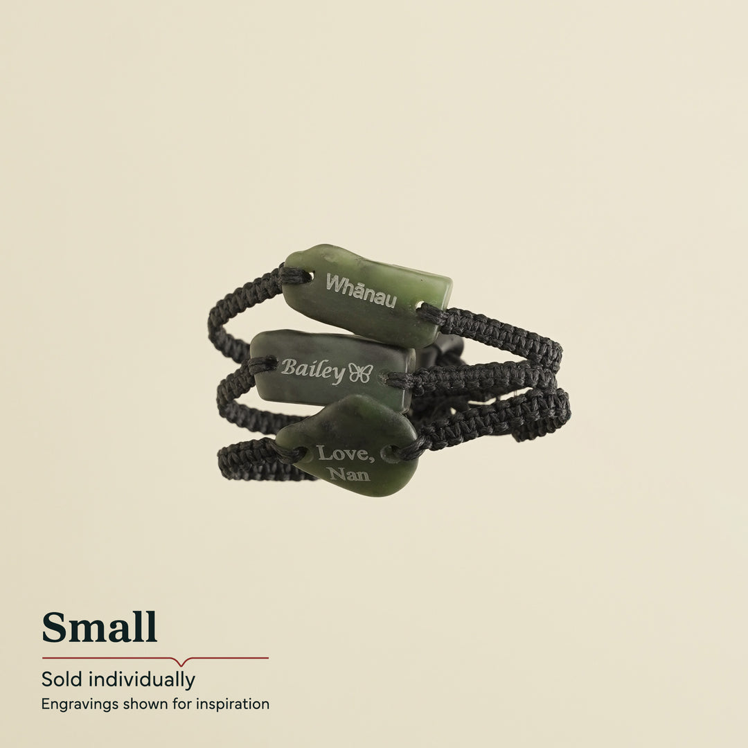 Engraved Greenstone Bracelet