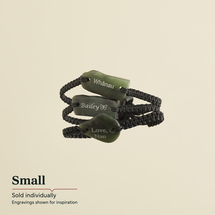 Engraved Greenstone Bracelet