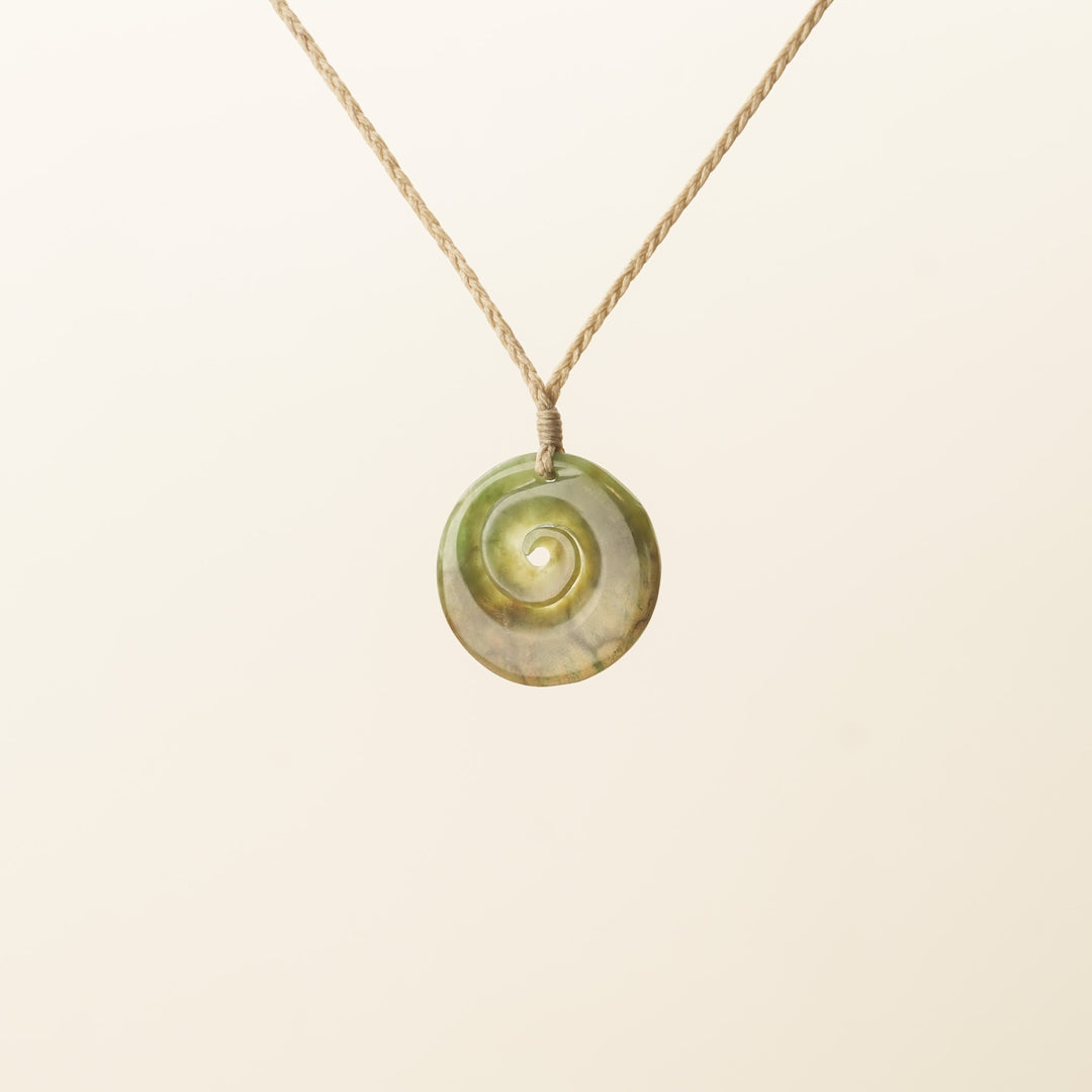 Flower Medium Koru Pounamu Pendant