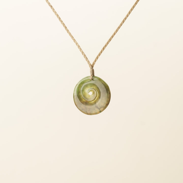 Flower Medium Koru Pounamu Pendant