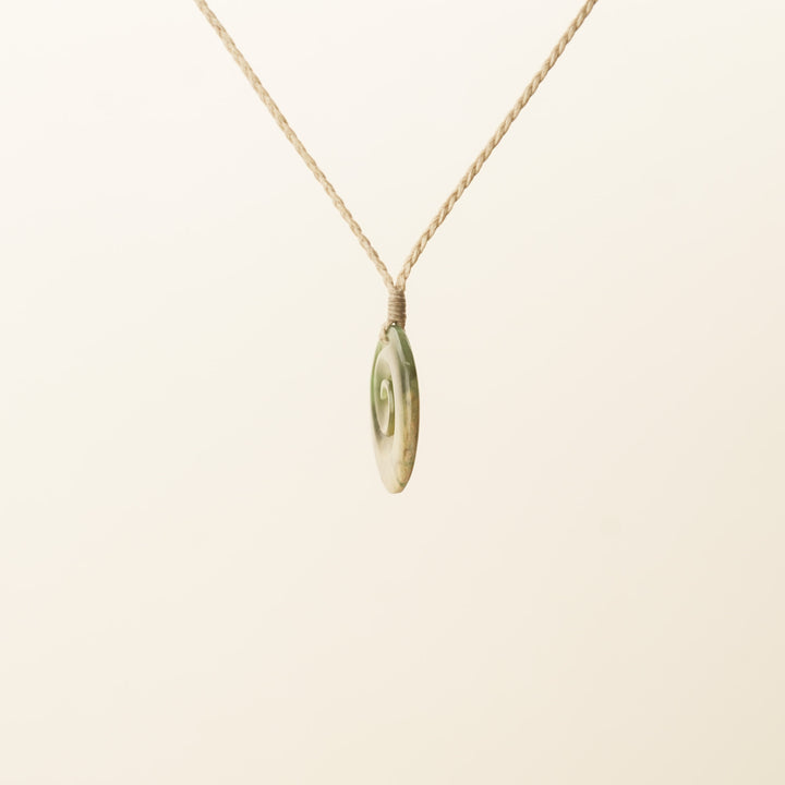 Flower Medium Koru Pounamu Pendant