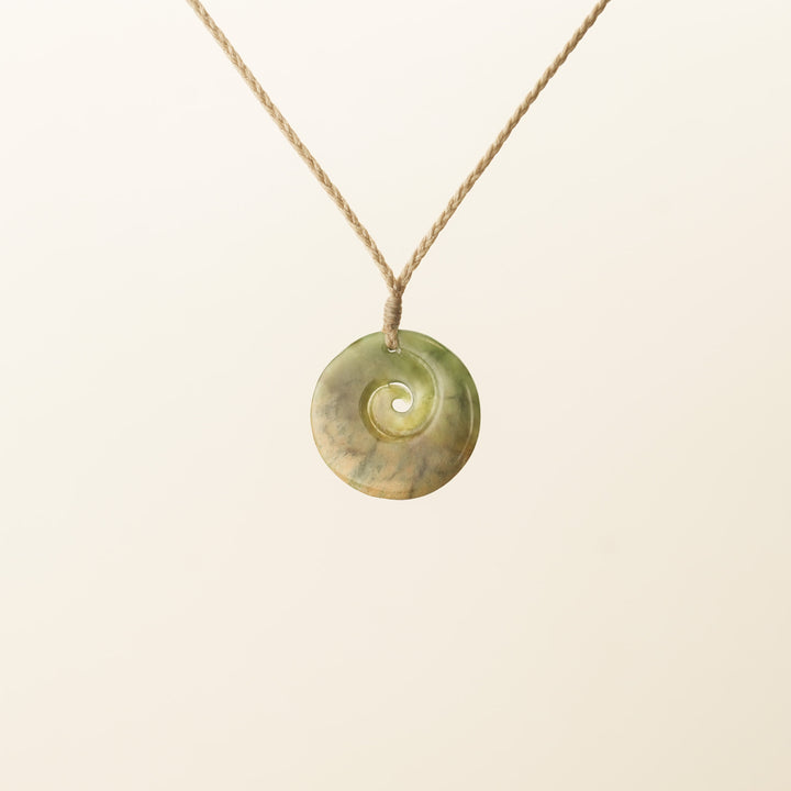Flower Medium Koru Pounamu Pendant