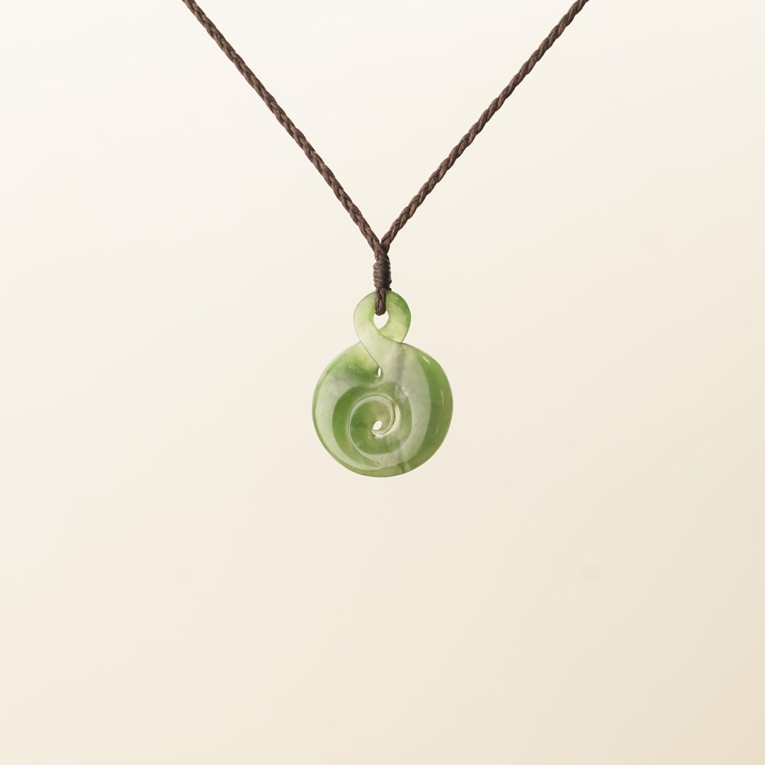 Kahurangi Medium Pikorua Koru Pounamu Pendant