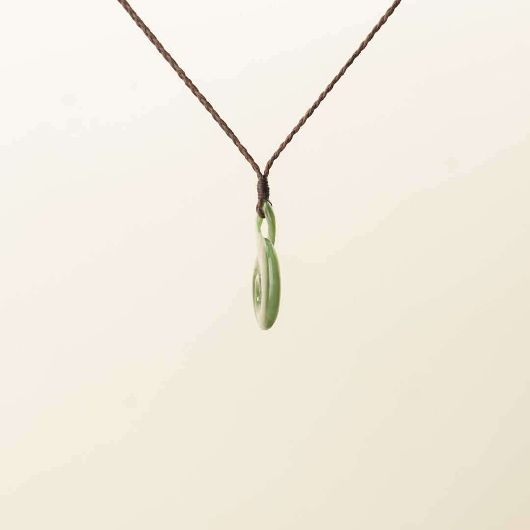Kahurangi Medium Pikorua Koru Pounamu Pendant
