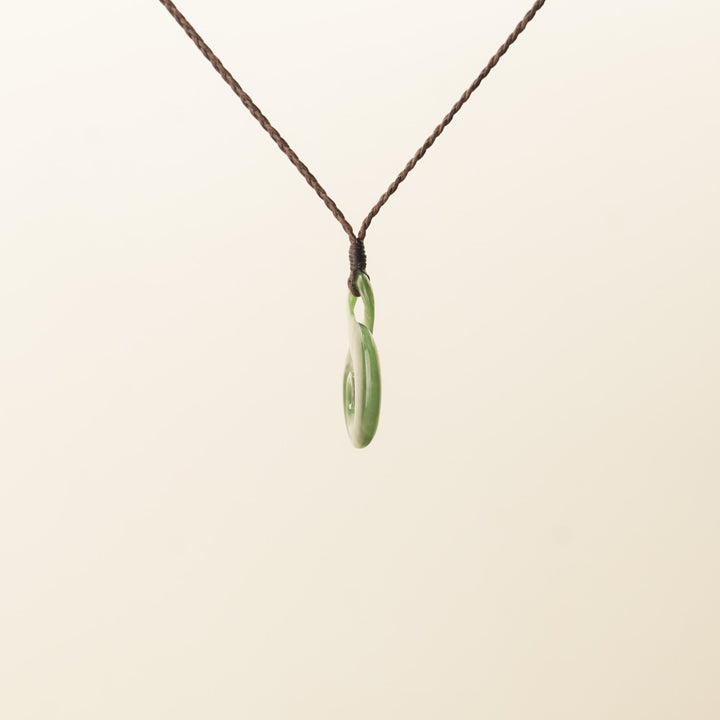 Kahurangi Medium Pikorua Koru Pounamu Pendant