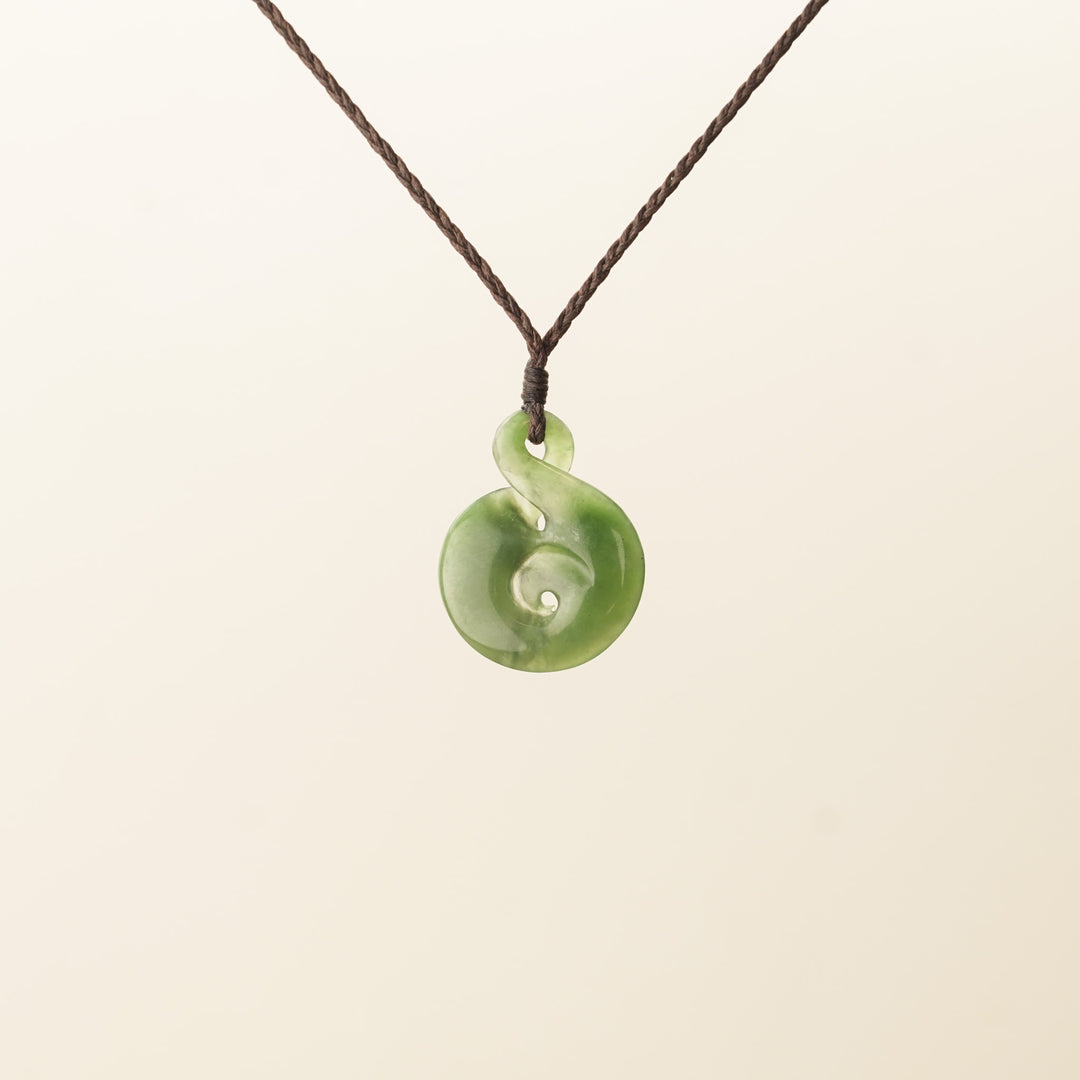 Kahurangi Medium Pikorua Koru Pounamu Pendant