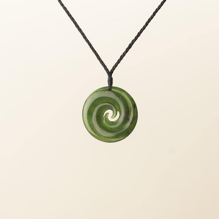 Kawakawa Medium/Large Double Koru Pounamu Pendant