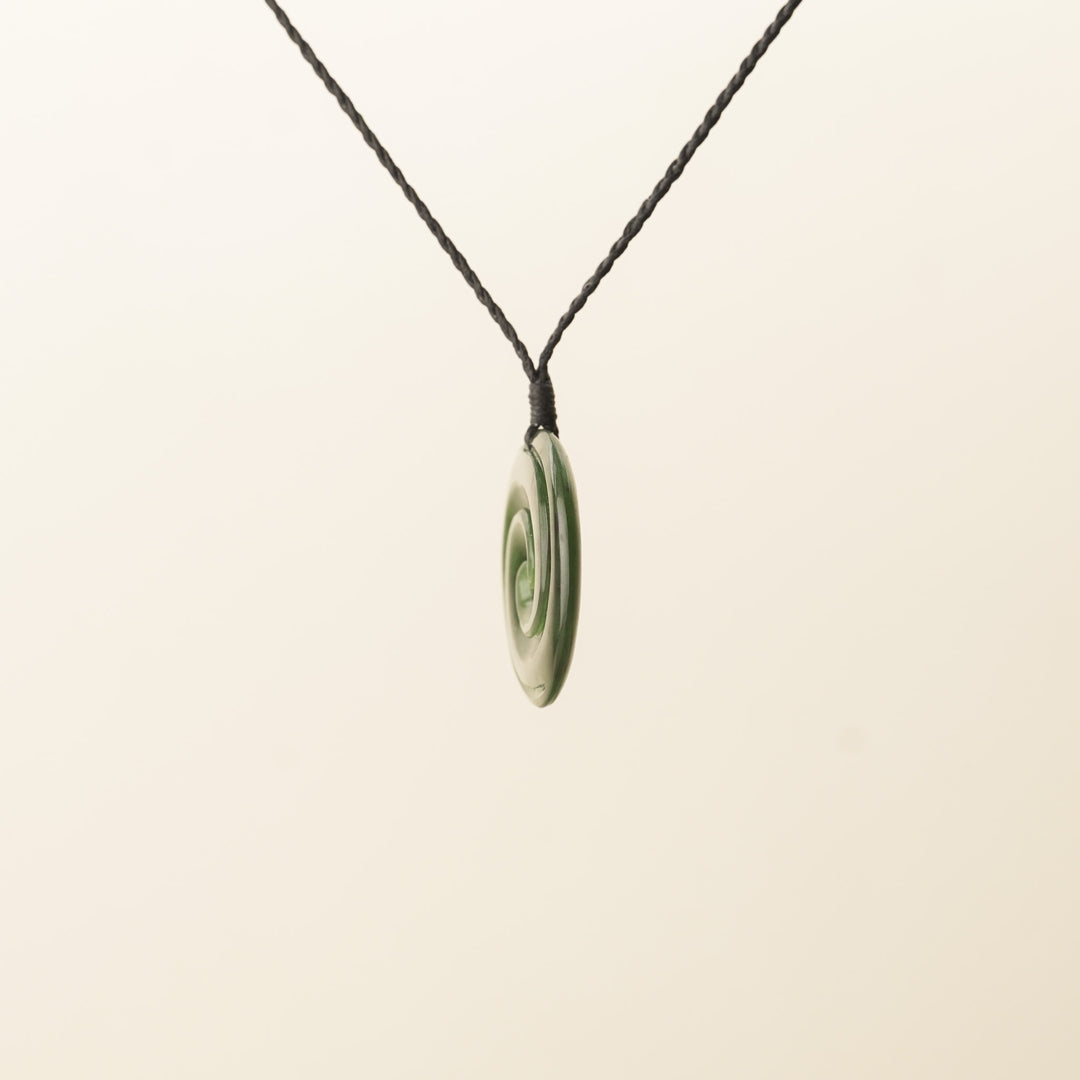 Kawakawa Medium/Large Double Koru Pounamu Pendant
