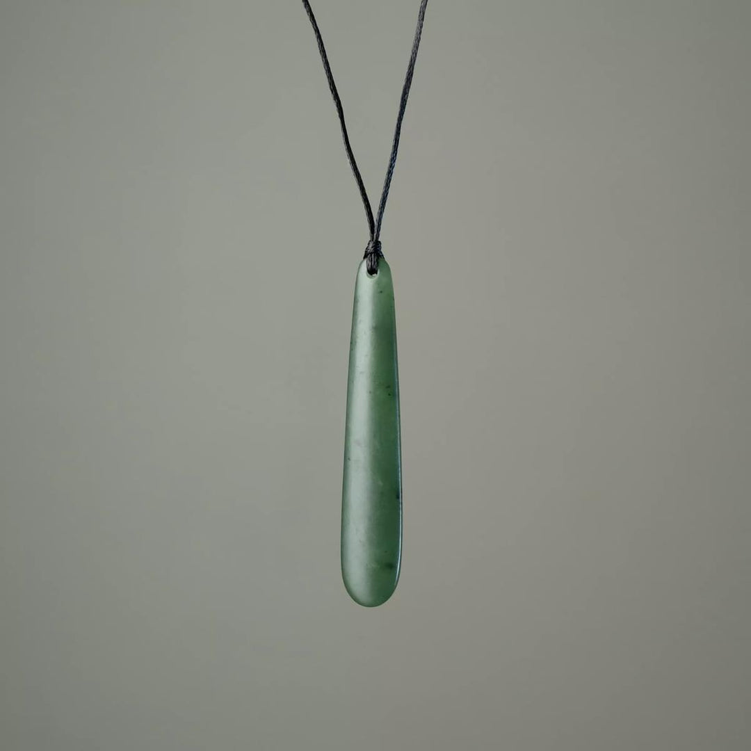 Roimata Teardrop Matte Pendant slim