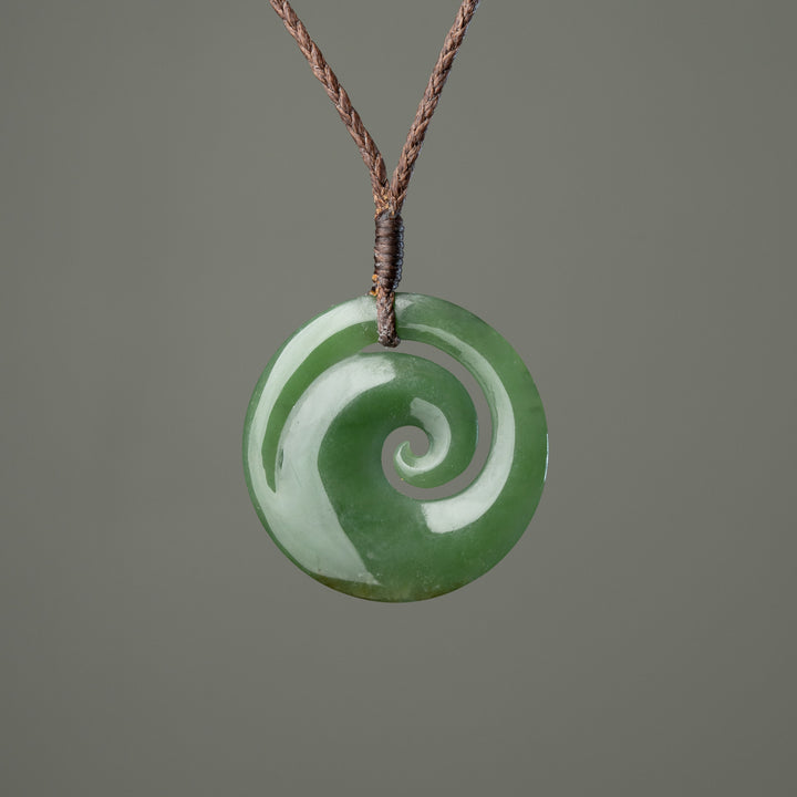 Large Greenstone Koru