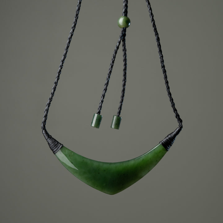 Curved greenstone beast plate