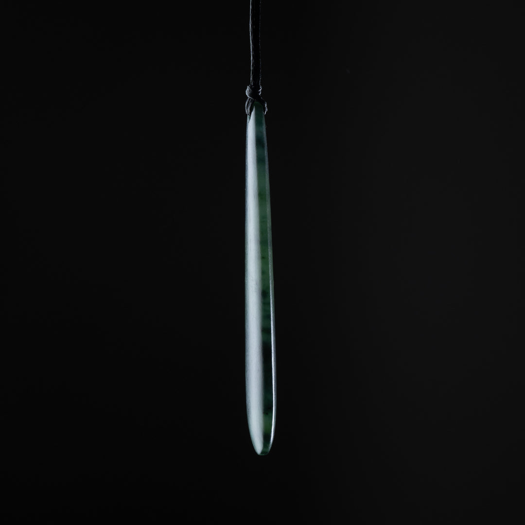 Roimata Teardrop Matte Pendant slim